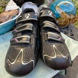 Bontrager Solstice Black Silver Inform WSD Cycling Shoes Womens 9.5 Bike Spin